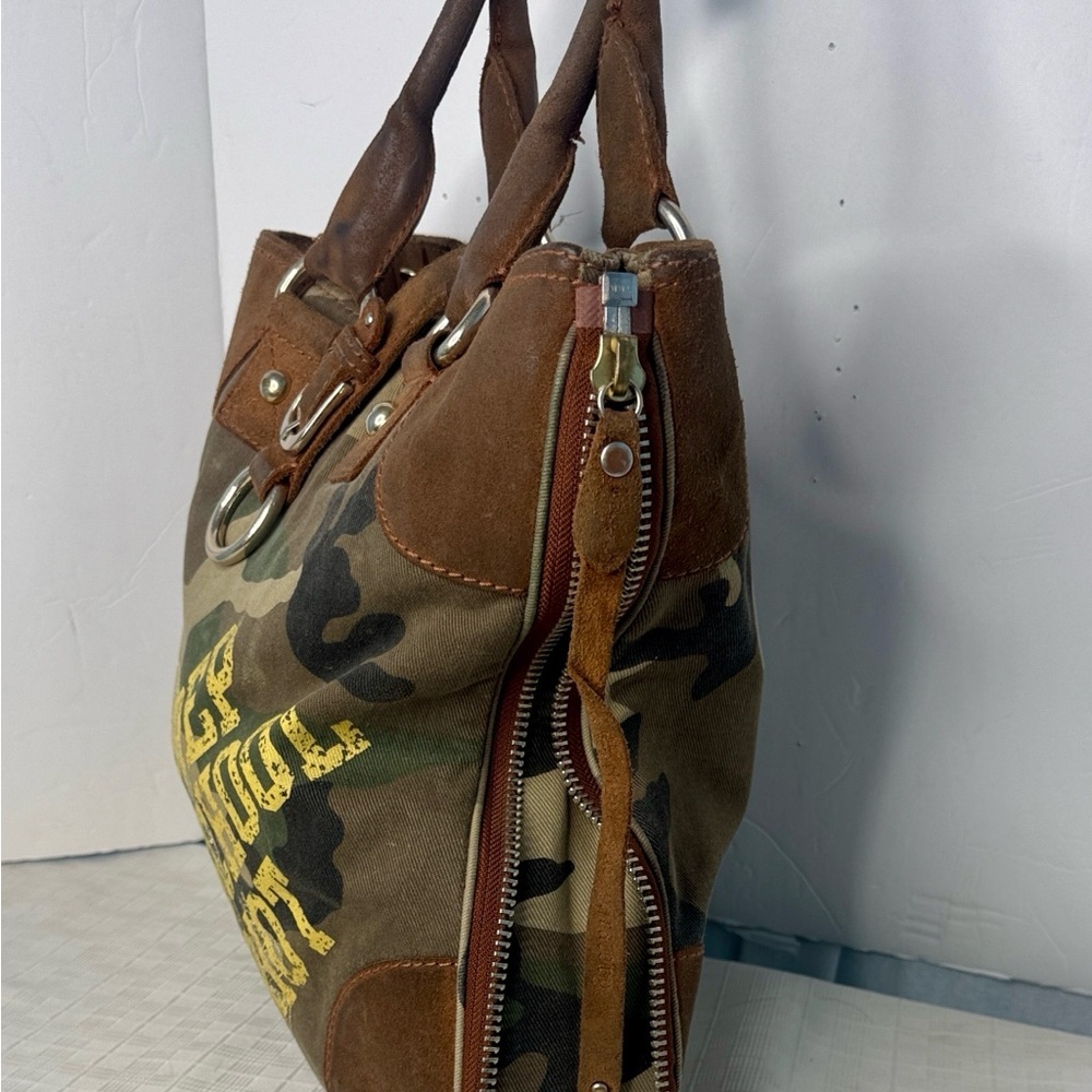 Vintage Juicy Couture PREP SCHOOL RIOT camo tote - Picture 5 of 16